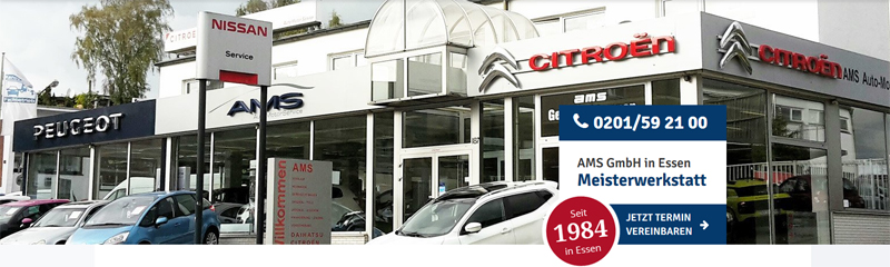 Homepage der Fa. AMS-Nissan Essen